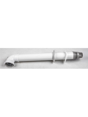 Rookgasafvoer/frisselucht toevoer 60/100 mm passend op de TTulpe C-Meister 11 en 14 geisers