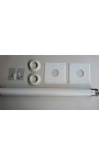 Muurdoorvoerset 80 mm. wit aluminium tbv. Cointra Supreme Vi | Propaangeiser.nl